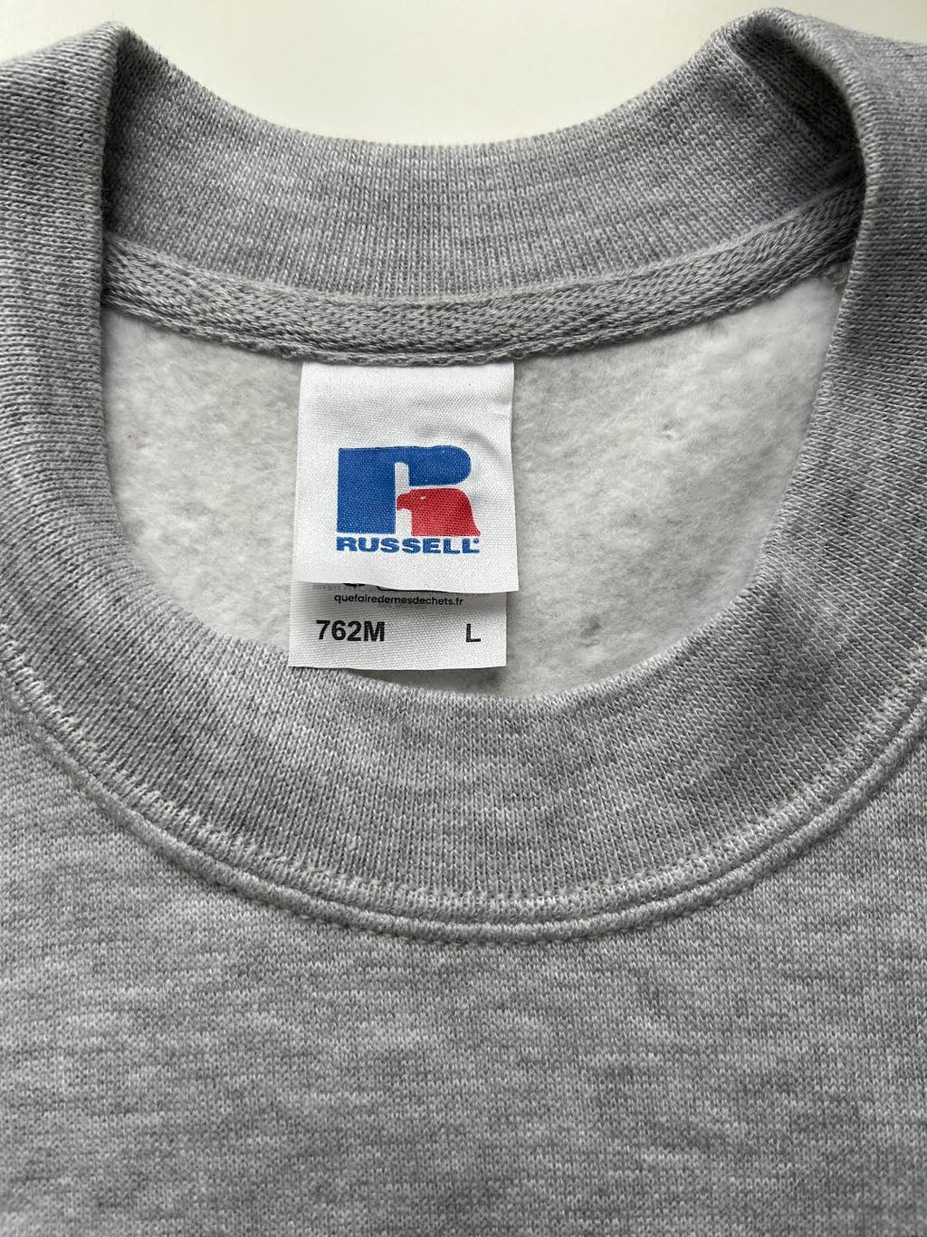 Russel grey, yellow, black printed sweatshirt