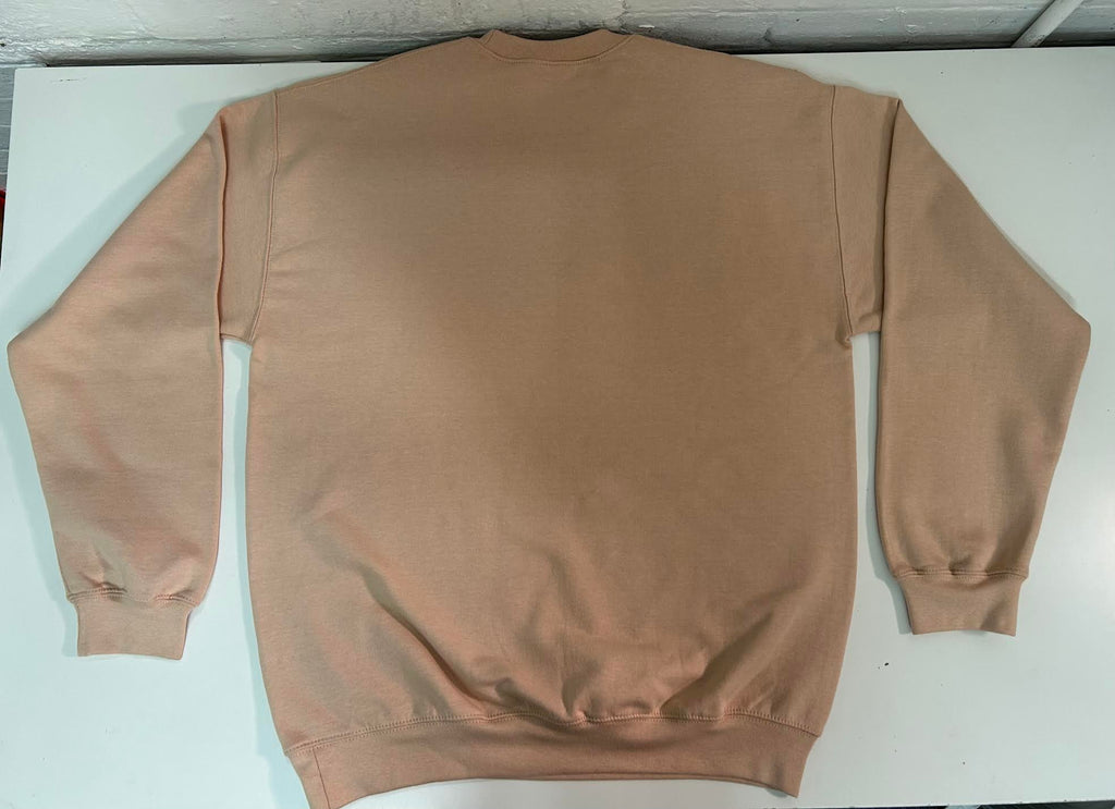 Gildan organic dust rose - pink, yellow, black printed sweatshirt