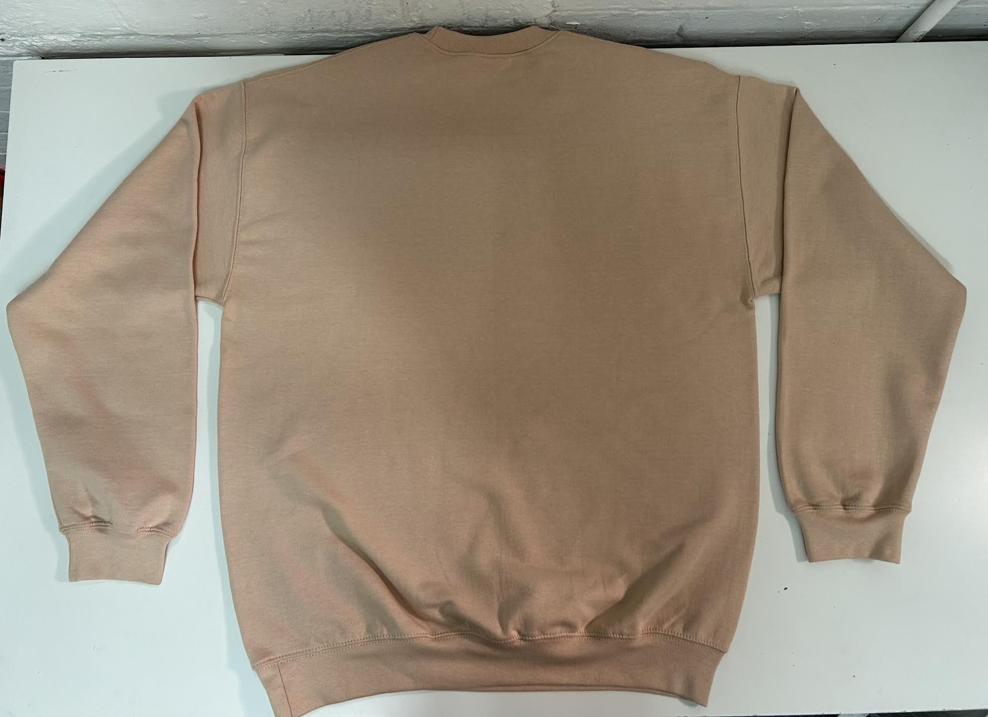 Gildan organic dust rose - pink, yellow, black printed sweatshirt