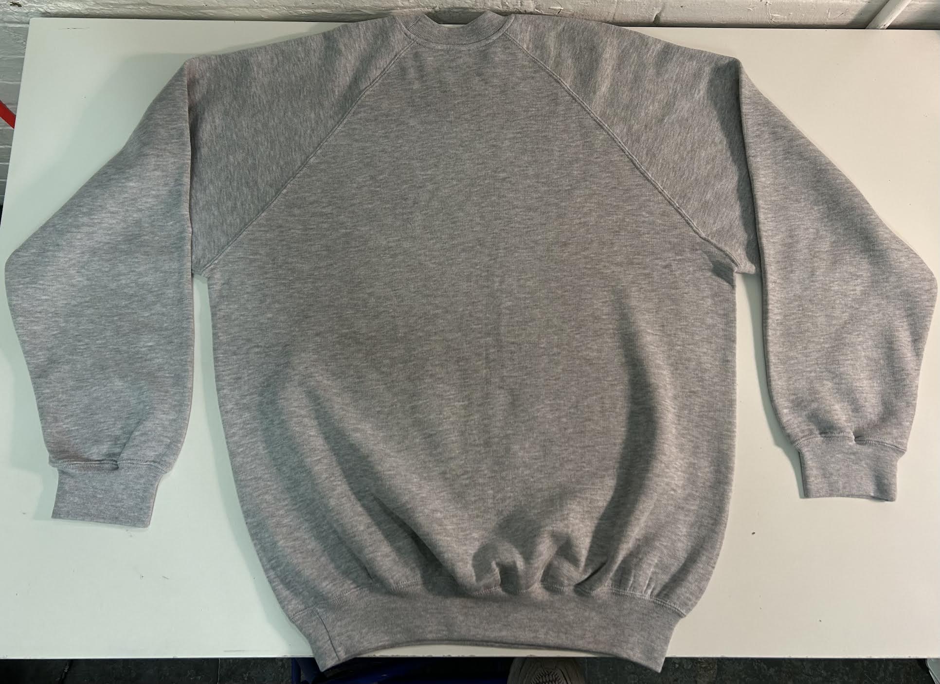 Russel grey, yellow, coral, black printed sweatshirt