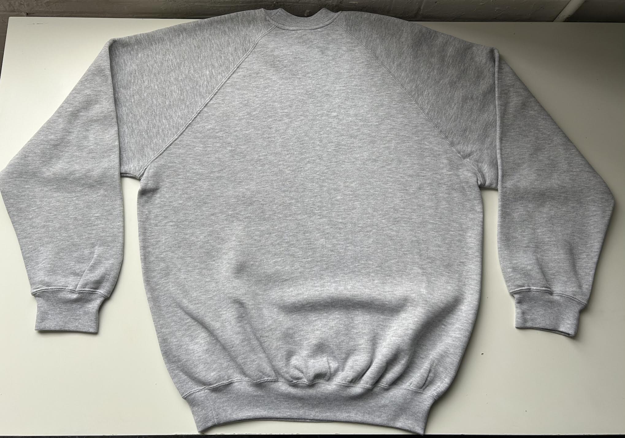 Russel grey, yellow, black printed sweatshirt